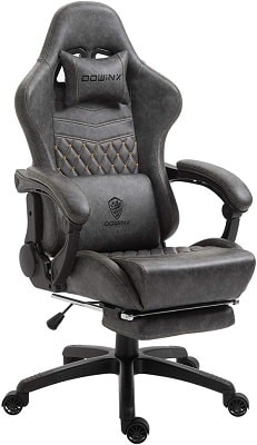 Dowinx Gaming Stuhl mit fußstütze